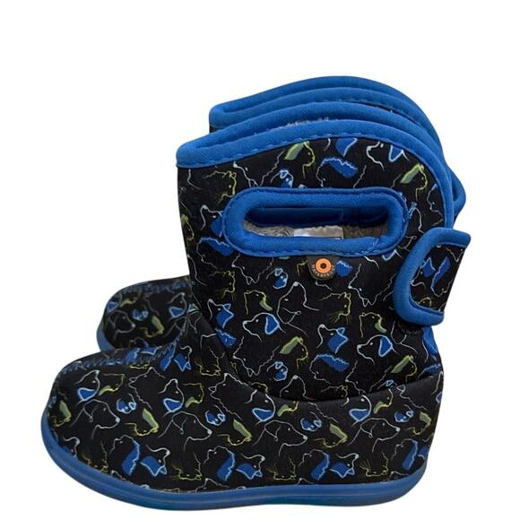 Bogs II Bloom Waterproof Insulated Boots Toddler Size 8 Animal Pets Print - Picture 1 of 6